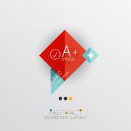 Modern abstract geometric info banner N45