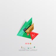 Modern abstract geometric info banner N47
