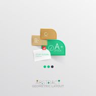 Modern abstract geometric info banner N48