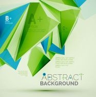 Geometric shapes in the air Vector abstract background N74