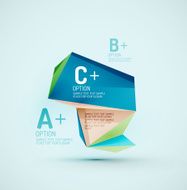 Geometric shapes in the air Vector abstract background N75