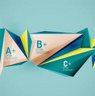 Geometric shapes in the air Vector abstract background N76