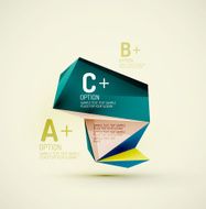 Geometric shapes in the air Vector abstract background N77