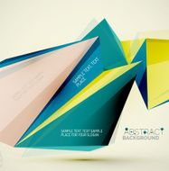 Geometric shapes in the air Vector abstract background N78
