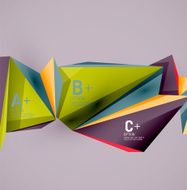 Geometric shapes in the air Vector abstract background N79
