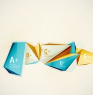 Geometric shapes in the air Vector abstract background N89