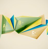 Geometric shapes in the air Vector abstract background N94