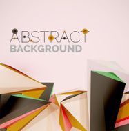 Geometric shapes in the air Vector abstract background N95
