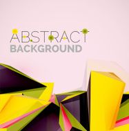 Geometric shapes in the air Vector abstract background N96