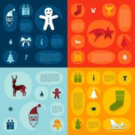 Christmas flat infographic N20