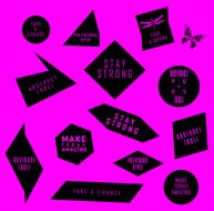 Abstract labels with Quote infographic
