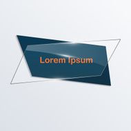 Modern vector abstract glass infographic elements N3