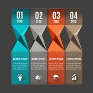 Abstract Modern digital template vector banner infographics N4