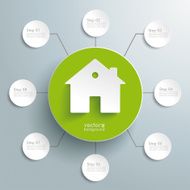 House Green Circle 8 Options