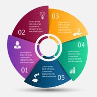 Vector circle infographic N51
