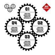 infographics with gear