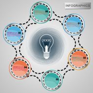 Elements of infographics vector background