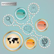 Elements of infographics vector background N2