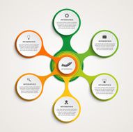 Abstract infographic in the form of metabolic Design elements N15