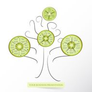 Collection of infographic templates for business N21