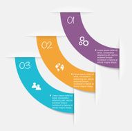 Vector colorful info graphics for your business presentations N129