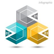Infographic design template with paper tags N30