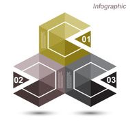Infographic design template with paper tags N31
