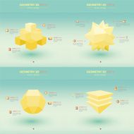 Geometry Abstract 3D Infographic And Icons Design N2