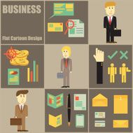 Business People Flat Cartoon