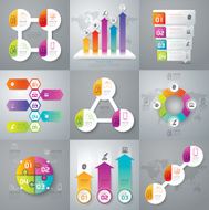 Infographic design template and marketing icons N44