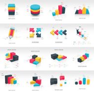 graph design 3d info graphic template N2