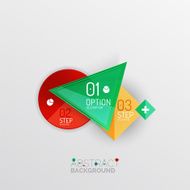 Geometric abstract shape infographic layouts N4
