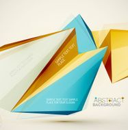 Geometric shapes in the air Vector abstract background N97