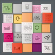 Business Background with Colorful Bars