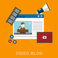 Online video blog design concept N2