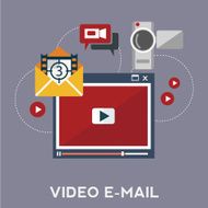 Online video blog design concept N3