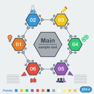 Infographics in chemical style