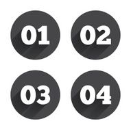 Step one two three icons Sequence of options N5