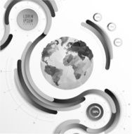 Transparent flat web site business Infographics N20