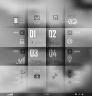 Blur business step transparent and shadows options N14