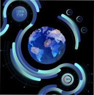 Transparent flat web site business Infographics N27