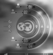 Blur business step transparent and shadows options N19