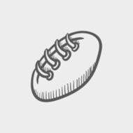 Football ball sketch icon N2