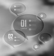 Blur business step transparent and shadows options N27