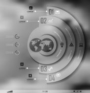 Blur business step transparent and shadows options N30