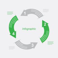 Infographic design template with paper tags N46