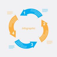 Infographic design template with paper tags N49