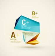 Geometric shapes in the air Vector abstract background N100