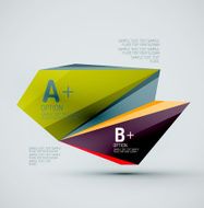 Geometric shapes in the air Vector abstract background N101