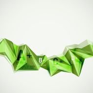 Geometric shapes in the air Vector abstract background N104
